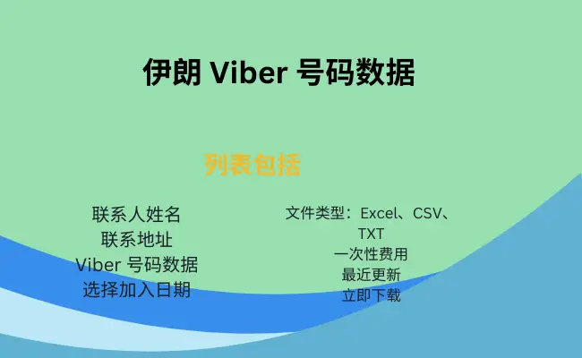 伊朗 Viber 号码数据